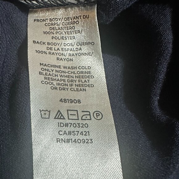 Sleeveless Black Top With Pearl Buttons By Loft - Size S - Polyester & Rayon - Picture 6 of 6